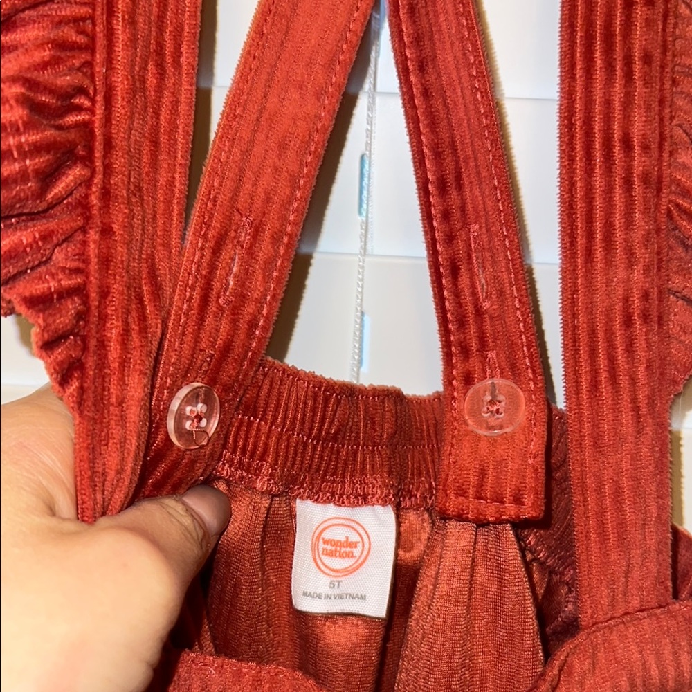Wonder Nation Kids Dress with Ruffle Straps - Picture 4 of 5
